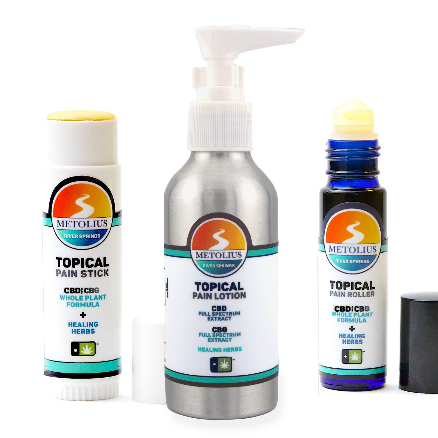 RIVER SPRINGS BUNDLE PLUS - CBD + CBG EXTRACT + ESSENTIAL OILS + HEALING HERBS