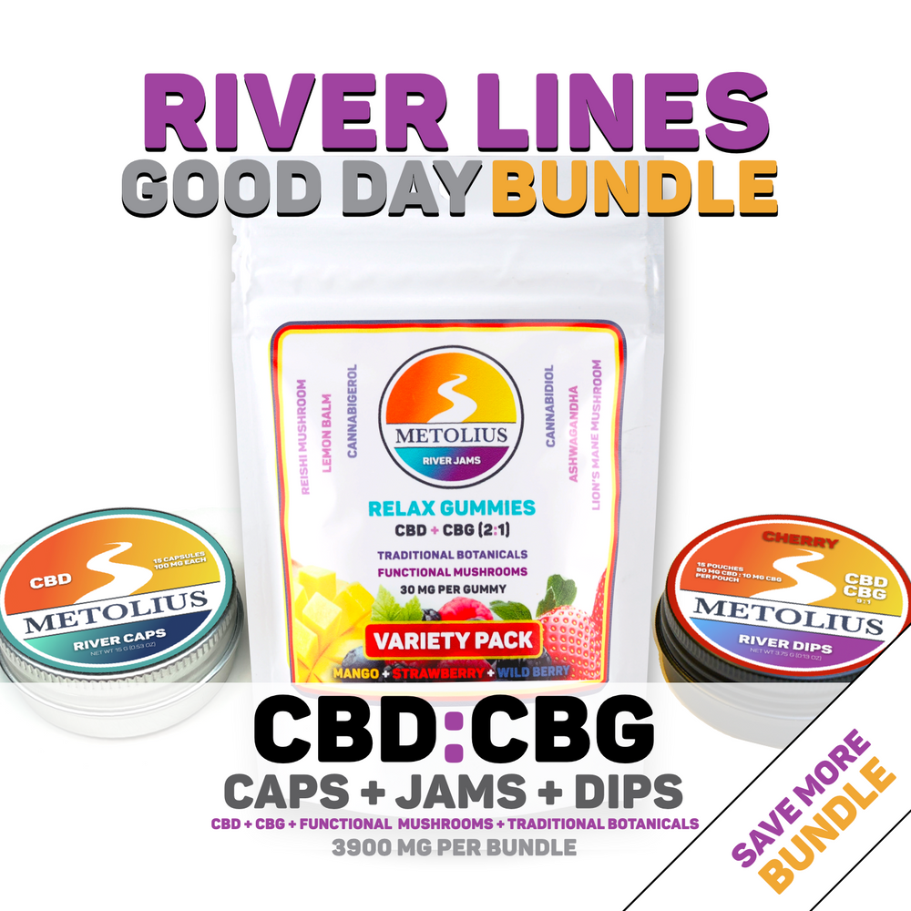 GOOD DAY BUNDLE - CBD + CBG + FUNCTIONAL MUSHROOMS + TRADITIONAL BOTANICALS