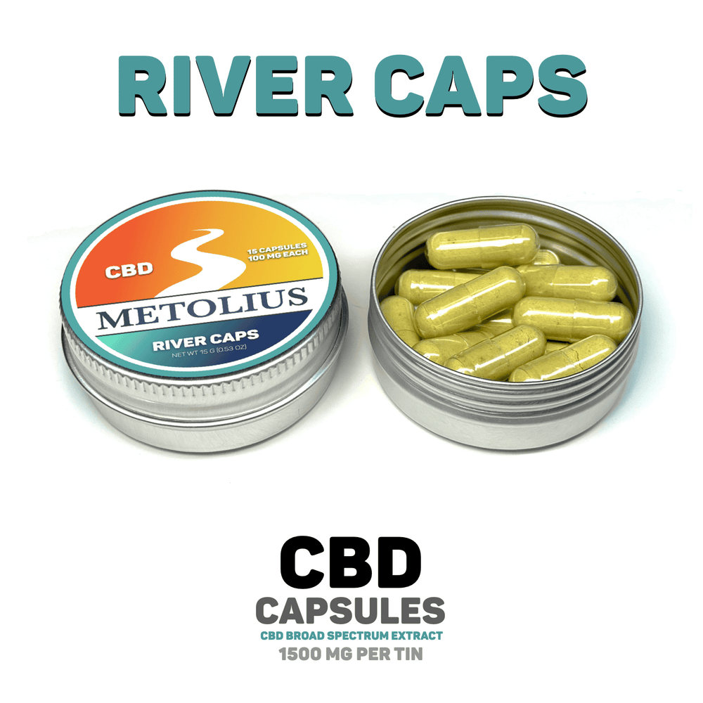 
                  
                    RIVER CAPS - CBD BROAD SPECTRUM EXTRACT + ORGANIC SUPPLEMENTS
                  
                