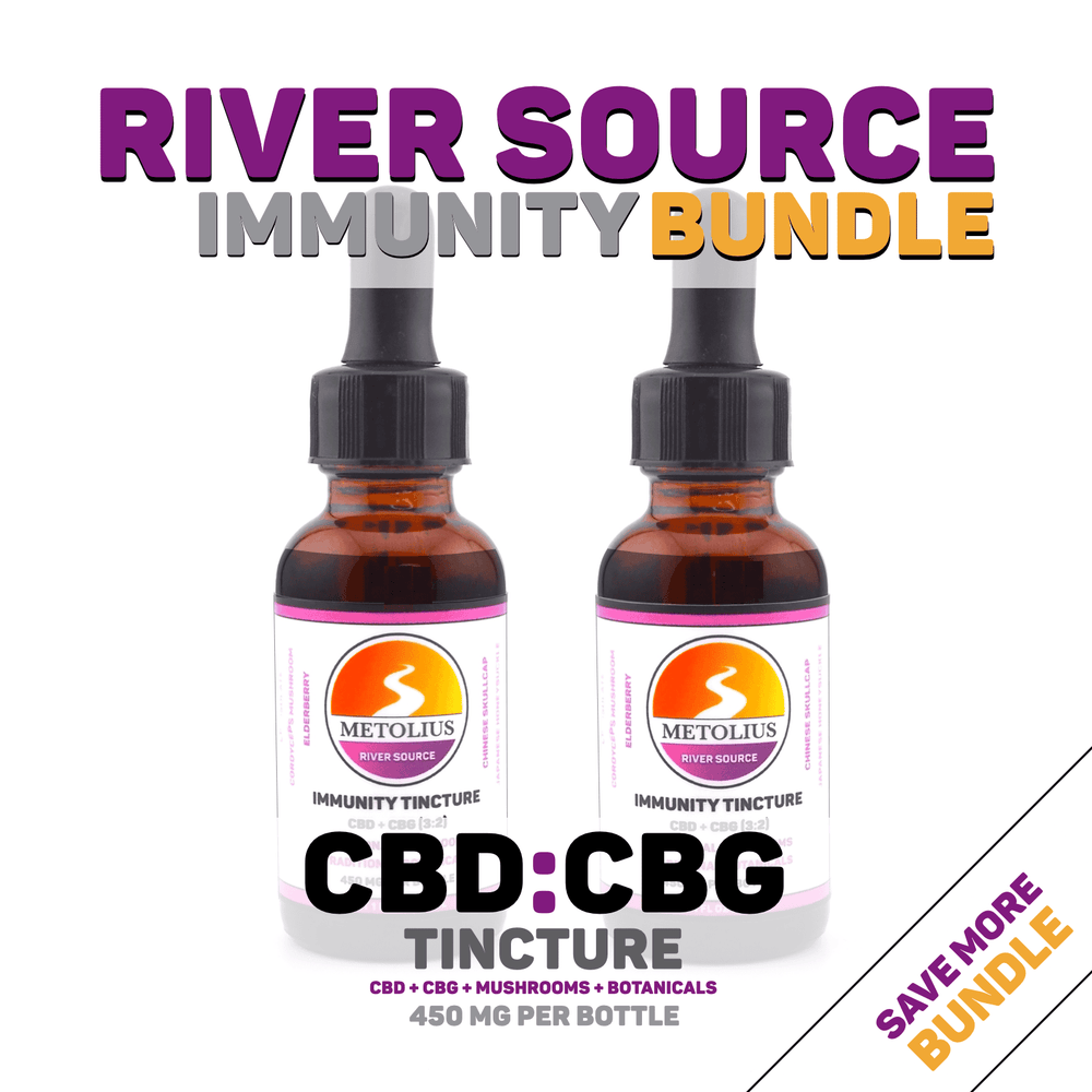 RIVER SOURCE IMMUNITY BUNDLE - CBD + CBG + FUNCTIONAL MUSHROOMS + TRADITIONAL BOTANICALS