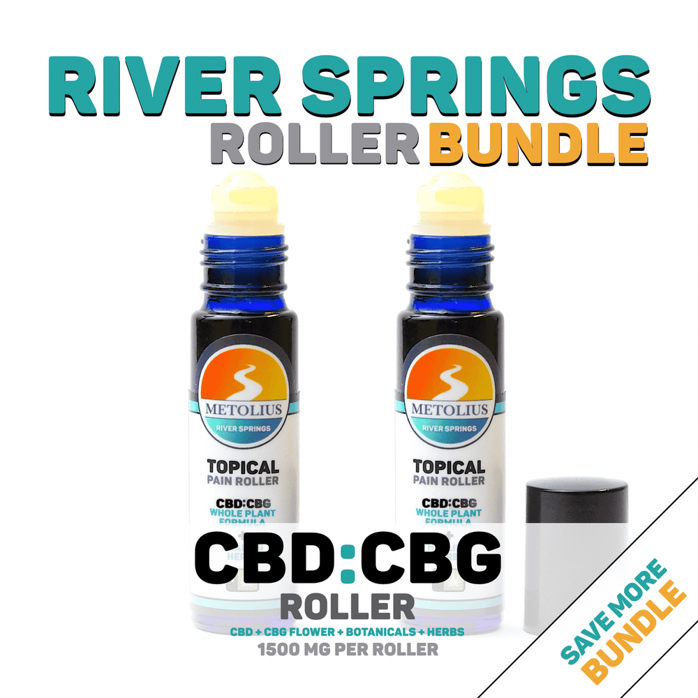 RIVER SPRINGS ROLLER BUNDLE - CBD + CBG EXTRACT + ESSENTIAL OILS + HEALING HERBS