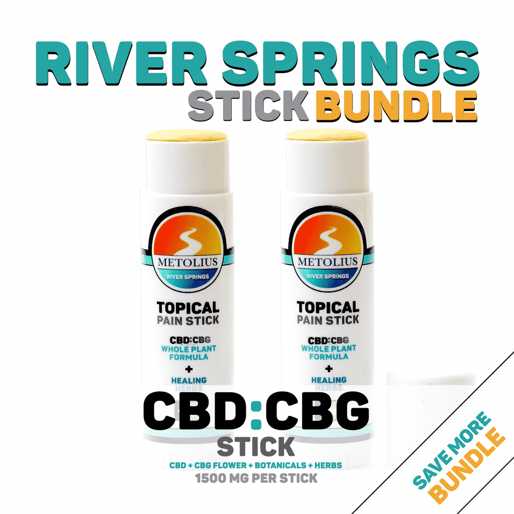 RIVER SPRINGS STICK BUNDLE - CBD + CBG EXTRACT + ESSENTIAL OILS + HEALING HERBS