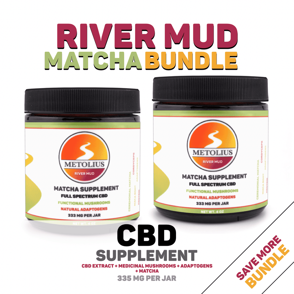 
                  
                    RIVER MUD MATCHA BUNDLE - CBD EXTRACT + MEDICINAL MUSHROOMS + NATURAL ADAPTOGENS + MATCHA
                  
                