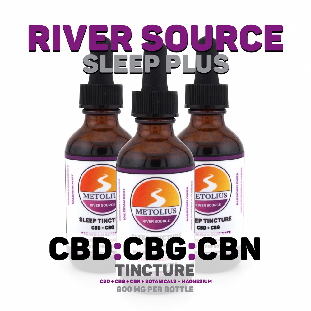 RIVER SOURCE SLEEP PLUS - CBD + CBG + CBN + TRADITIONAL BOTANICALS + MAGNESIUM GLYCINATE