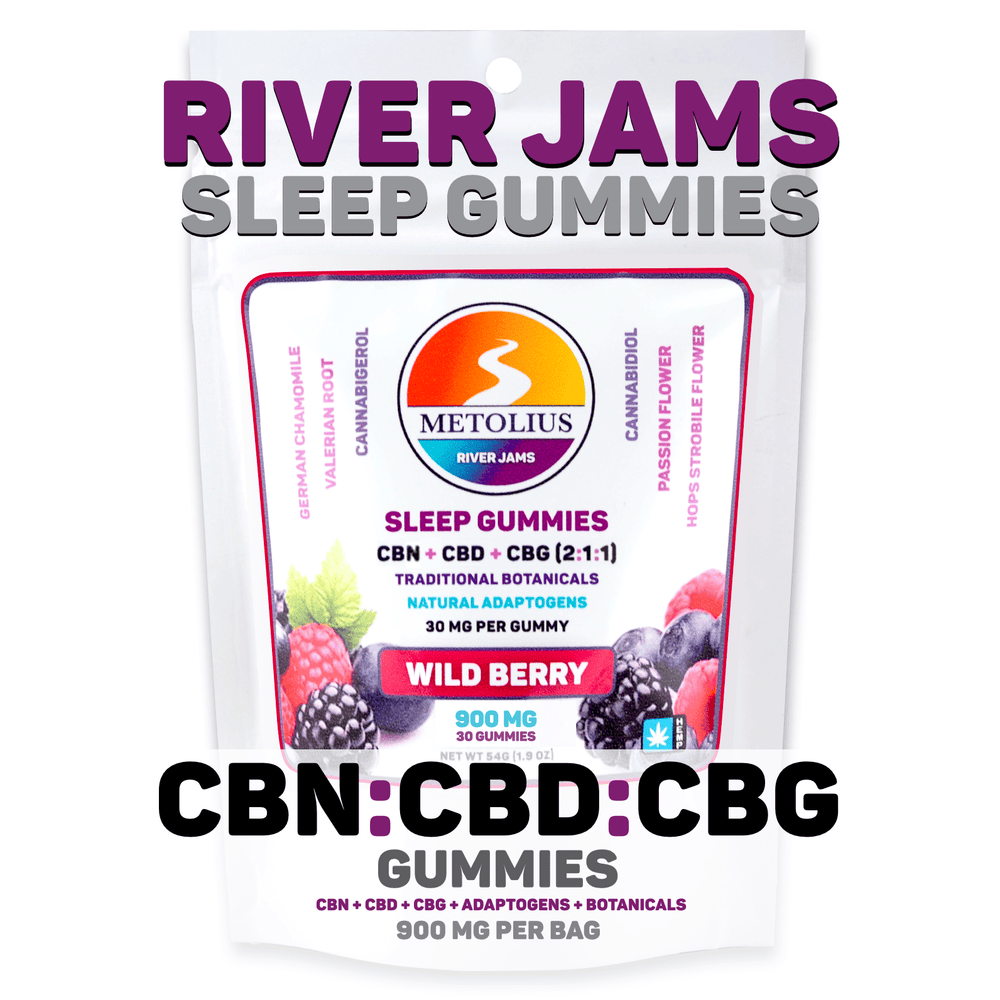 RIVER JAMS SLEEP - CBN + CBD + CBG + TRADITIONAL BOTANICALS + NATURAL ADAPTOGENS