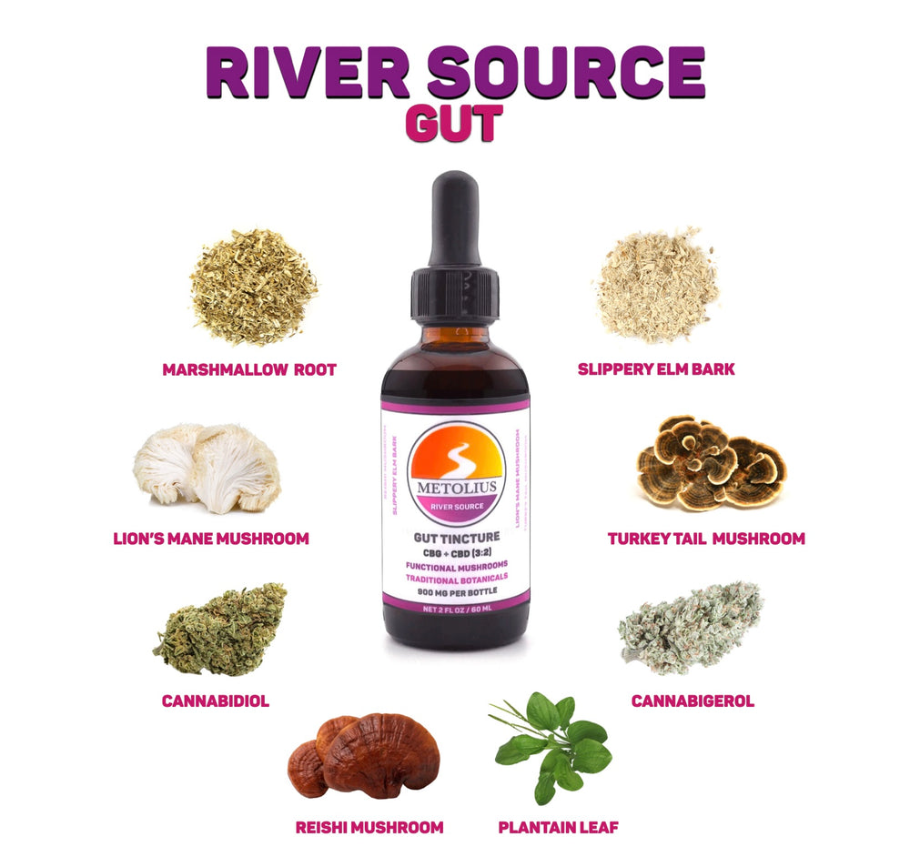 
                  
                    RIVER SOURCE GUT BUNDLE - CBD + CBG + FUNCTIONAL MUSHROOMS + TRADITIONAL BOTANICALS
                  
                