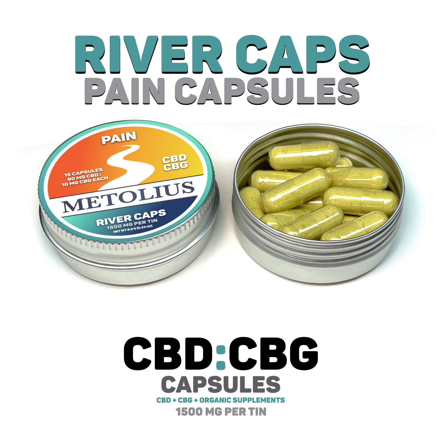 
                  
                    RIVER CAPS - CBD + CBG EXTRACTS + ORGANIC SUPPLEMENTS
                  
                