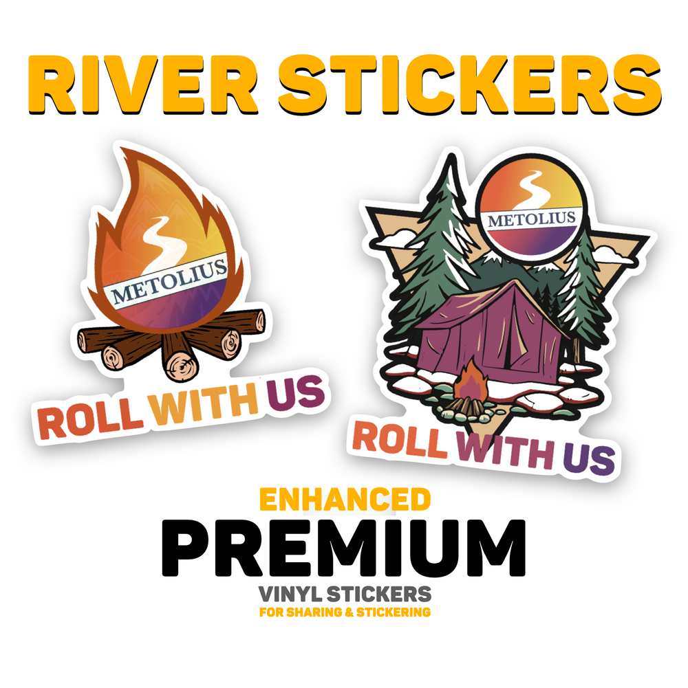 RIVER STICKERS - METOLIUS CUSTOM STICKERS