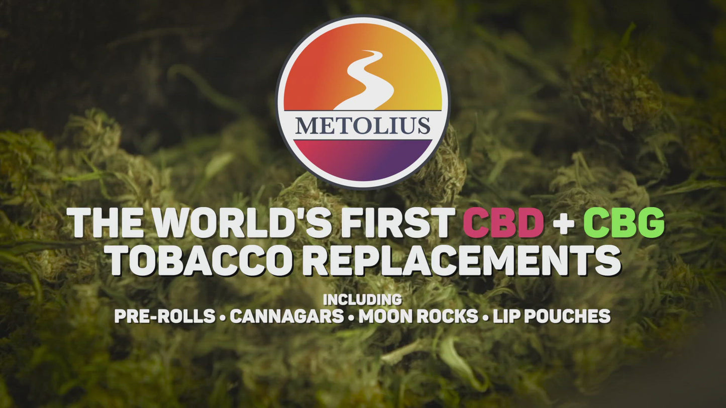 
                  
                    Load and play video in Gallery viewer, Metolius Hemp Company - River Line - The World&amp;#39;s First CBD + CBG Tobacco Replacements
                  
                